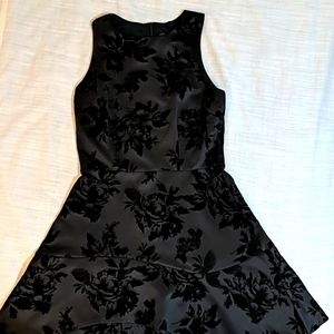 Design Lab Lord and Taylor Black Velvet dress